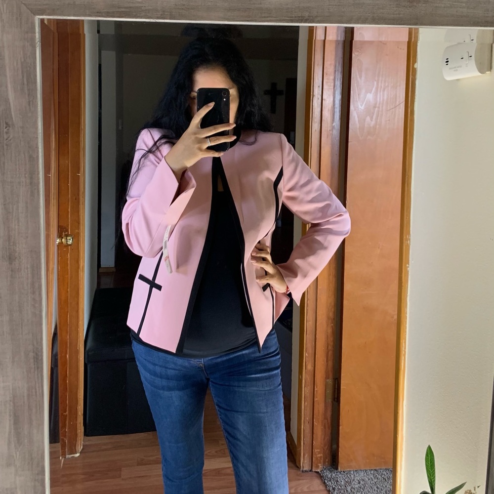 Blush Gold/Black Blazer